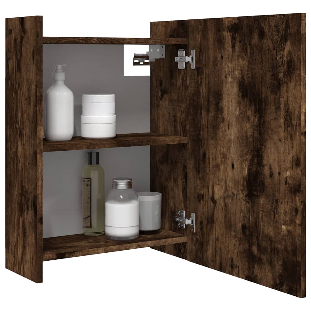 Bad-Spiegelschrank Weiß 62,5x20,5x64 cm Holzwerkstoff