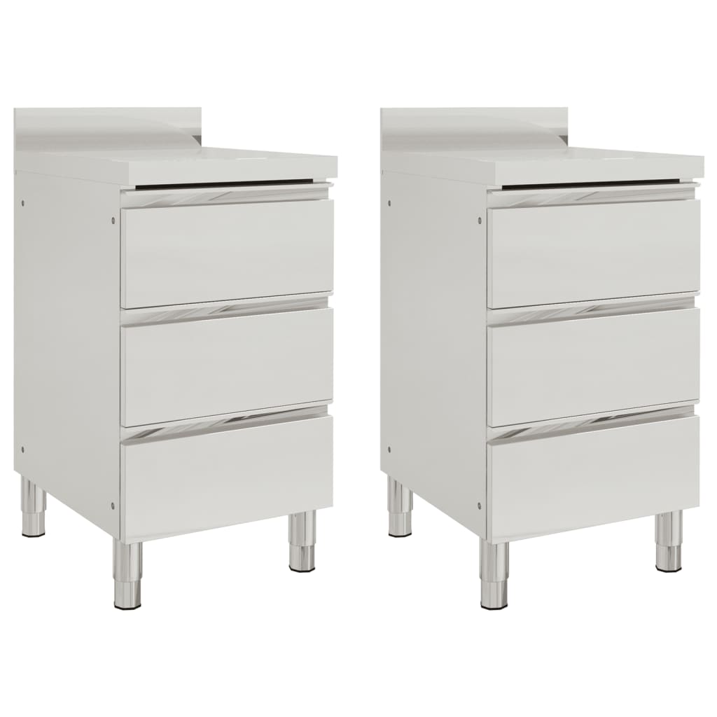 Gewerbe-Küchenschrank mit 2 Schubladen 50x60x96 cm