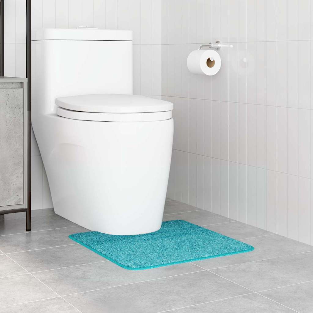 Rutschfeste Badematte mit Toilettenausschnitt Dunkelgrau