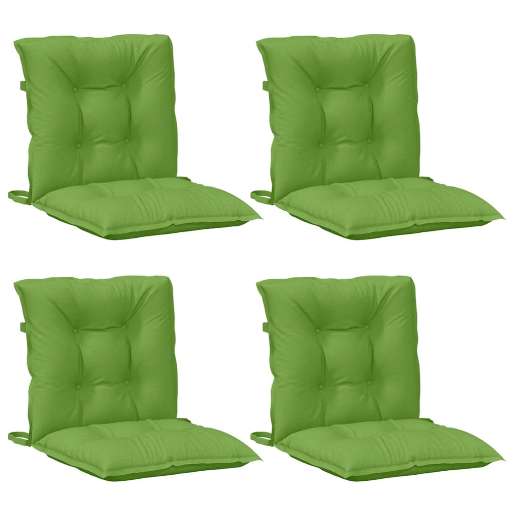 Niedriglehner-Auflagen 2 Stk Melange Anthrazit 100x50x7cm Stoff