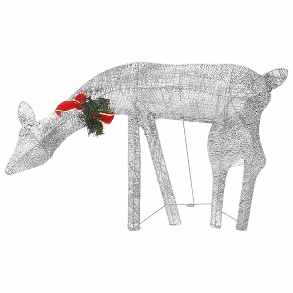 Weihnachtsdeko LED Rentiere 270x7x90 cm Golden Warmweiß