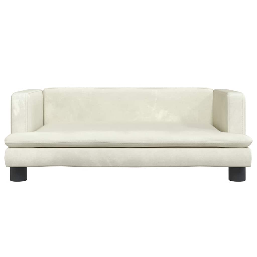 Hundebett Blau 80x45x30 cm Samt