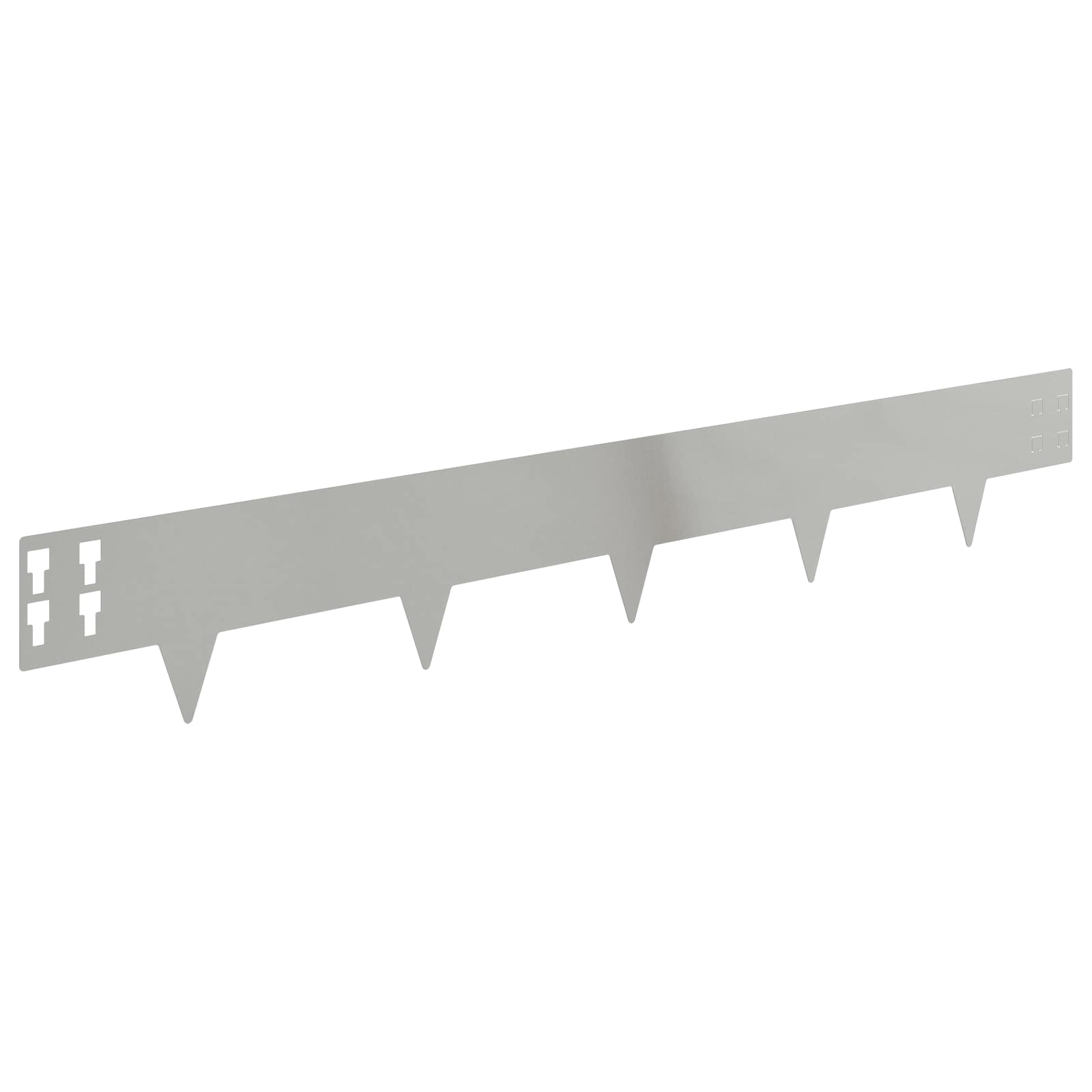 Raseneinfassung 10 pcs 100 x 12 cm Stahl Schwarz