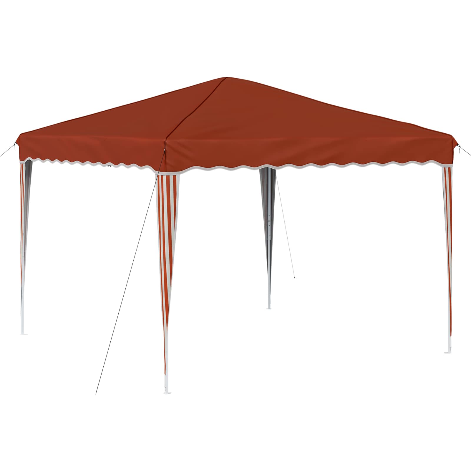 Pop-up Partyzelt 288 x 288 x 245 cm Creme Oxford-Stoff