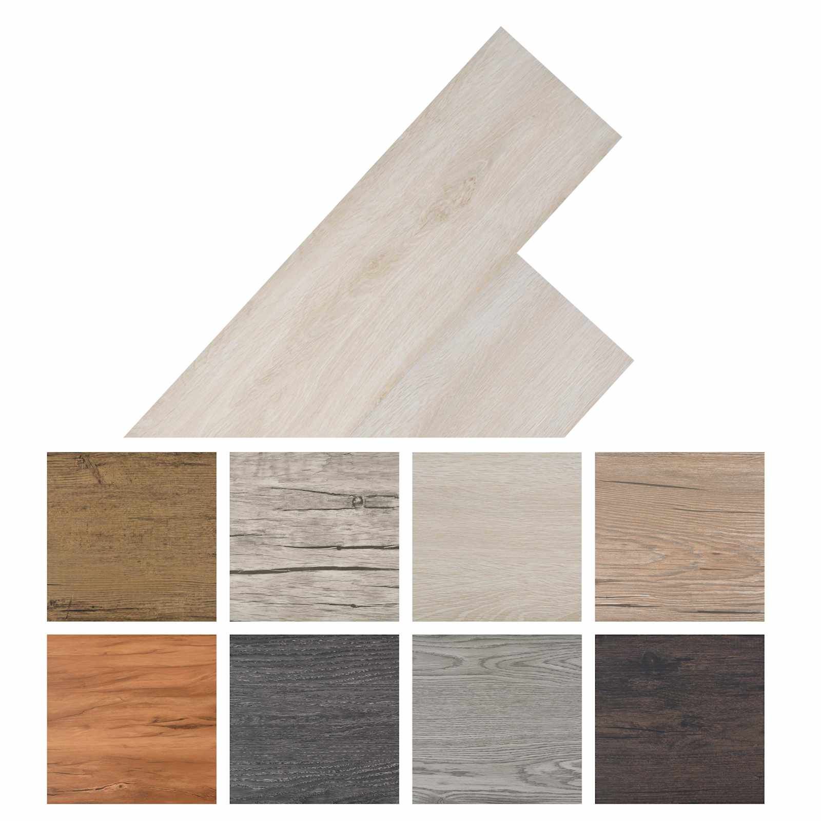 Selbstklebende PVC-Bodenplanken 30,5 x 61 cm 28 pcs PVC