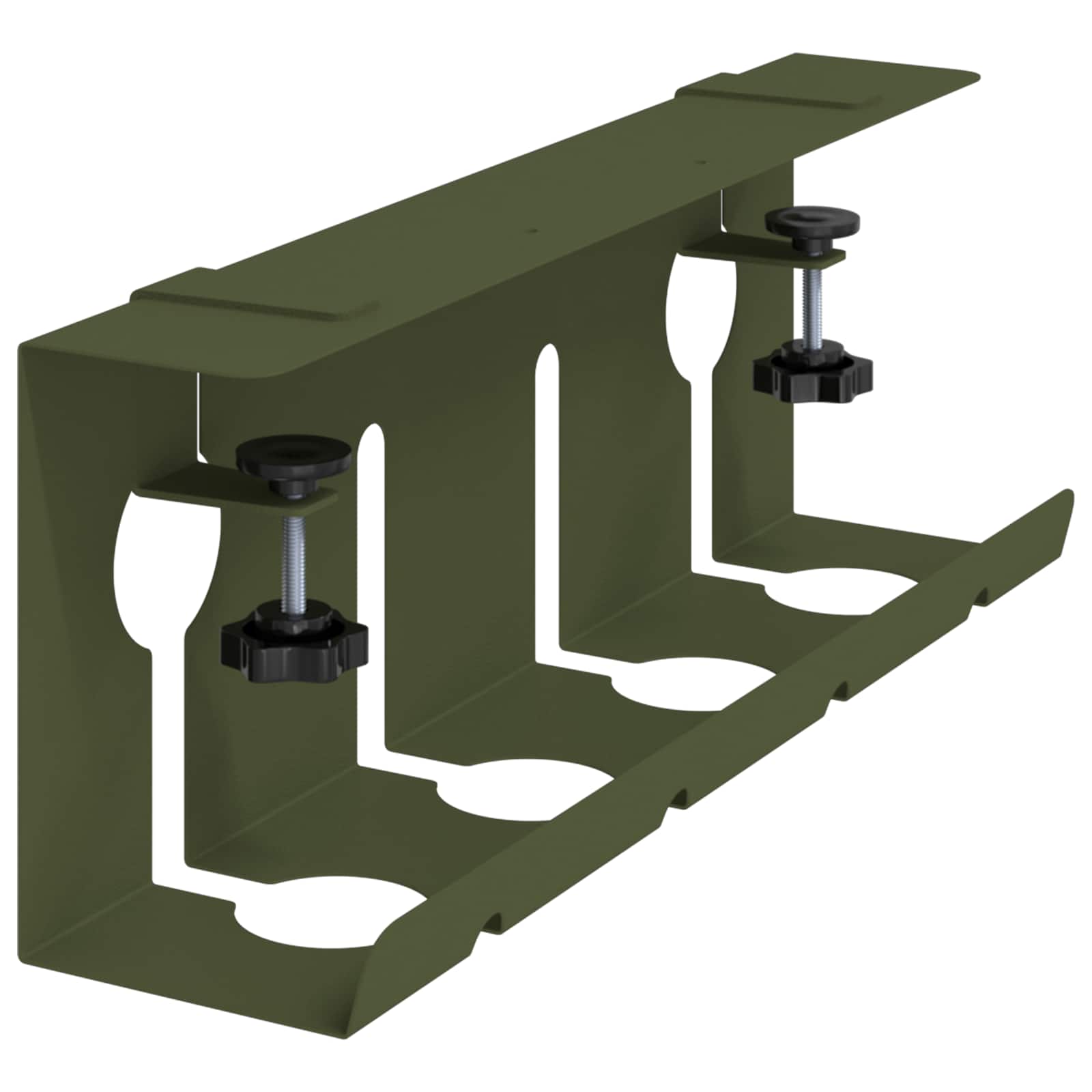 Unter dem Schreibtisch Kabelmanagement Tray 2 Stk. Anthrazit