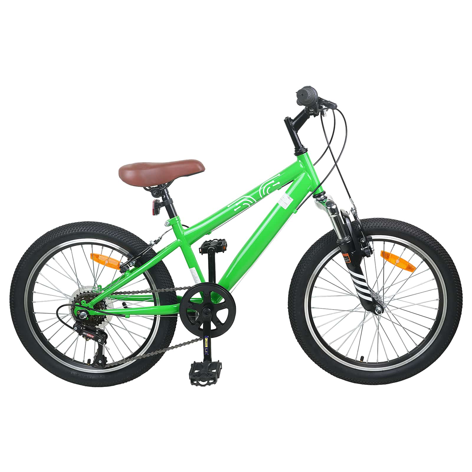 Mountainbike 20 Zoll 6-Geschwindigkeit für 5-8 Jahre alt Weiß
