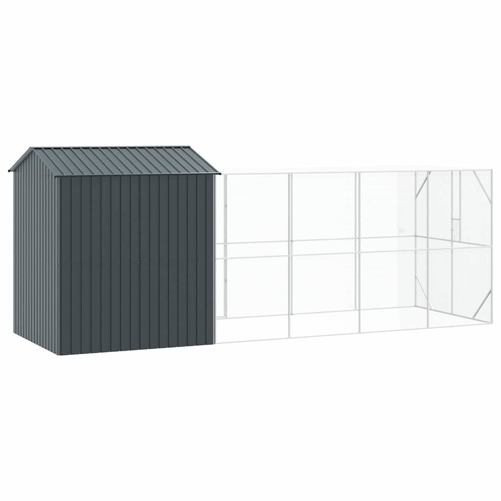 Vogelkäfig Anthrazit 416,5 x 103 x 142 cm Verzinkter Stahl