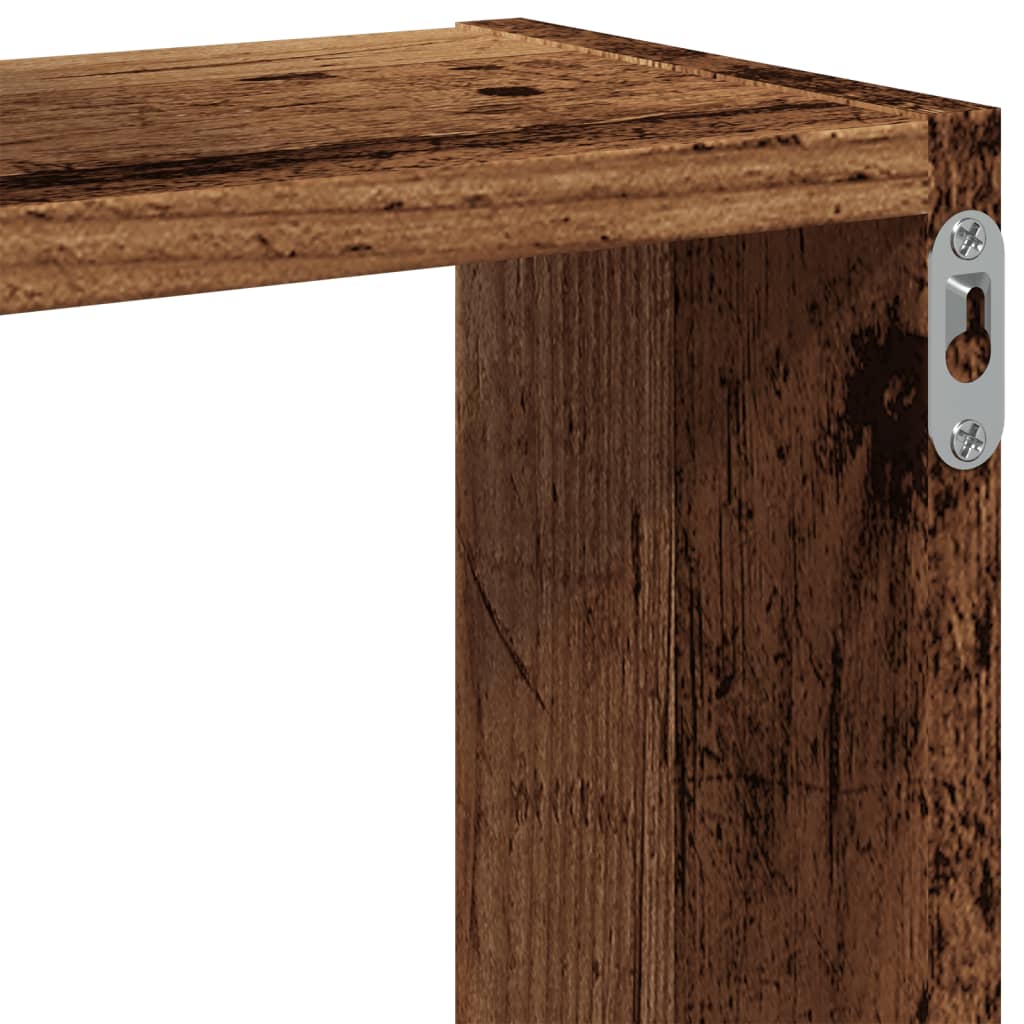 Cube Wandregale Weiß 68x15x68 cm Holzwerkstoff