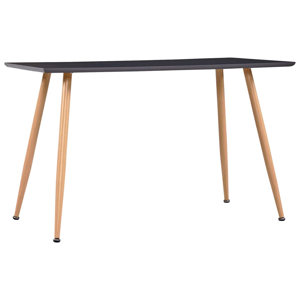 Esstisch Schwarz und Eichefarben 120×60×74 cm MDF