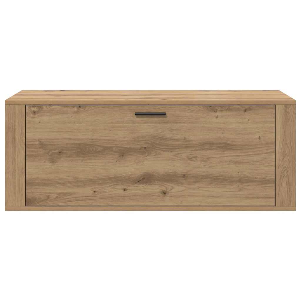 Wand-Schuhschrank Weiß 100x35x38 cm Holzwerkstoff