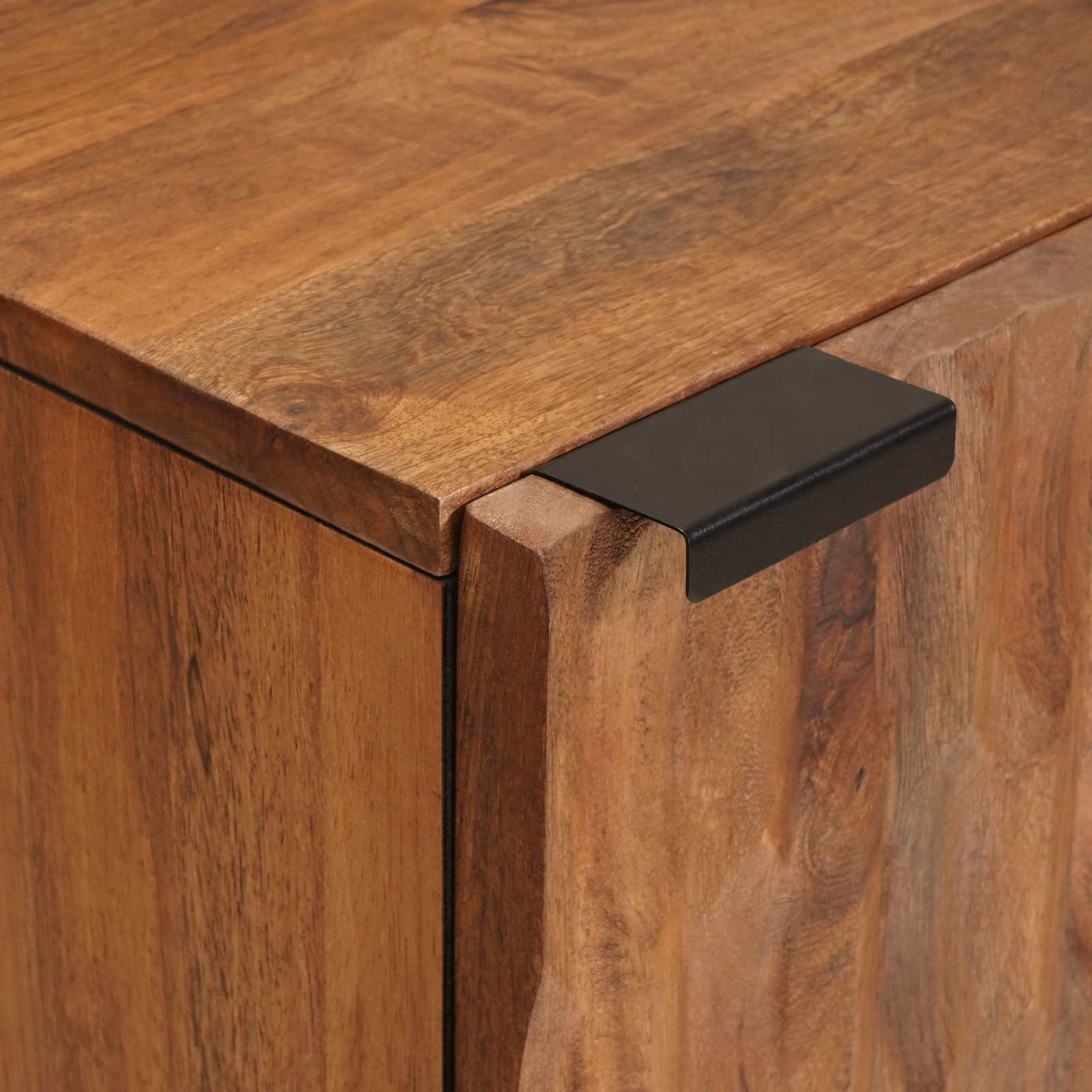 Sideboard mit Tür Weiße gewaschene Oberfläche 40 x 33 x 75 cm