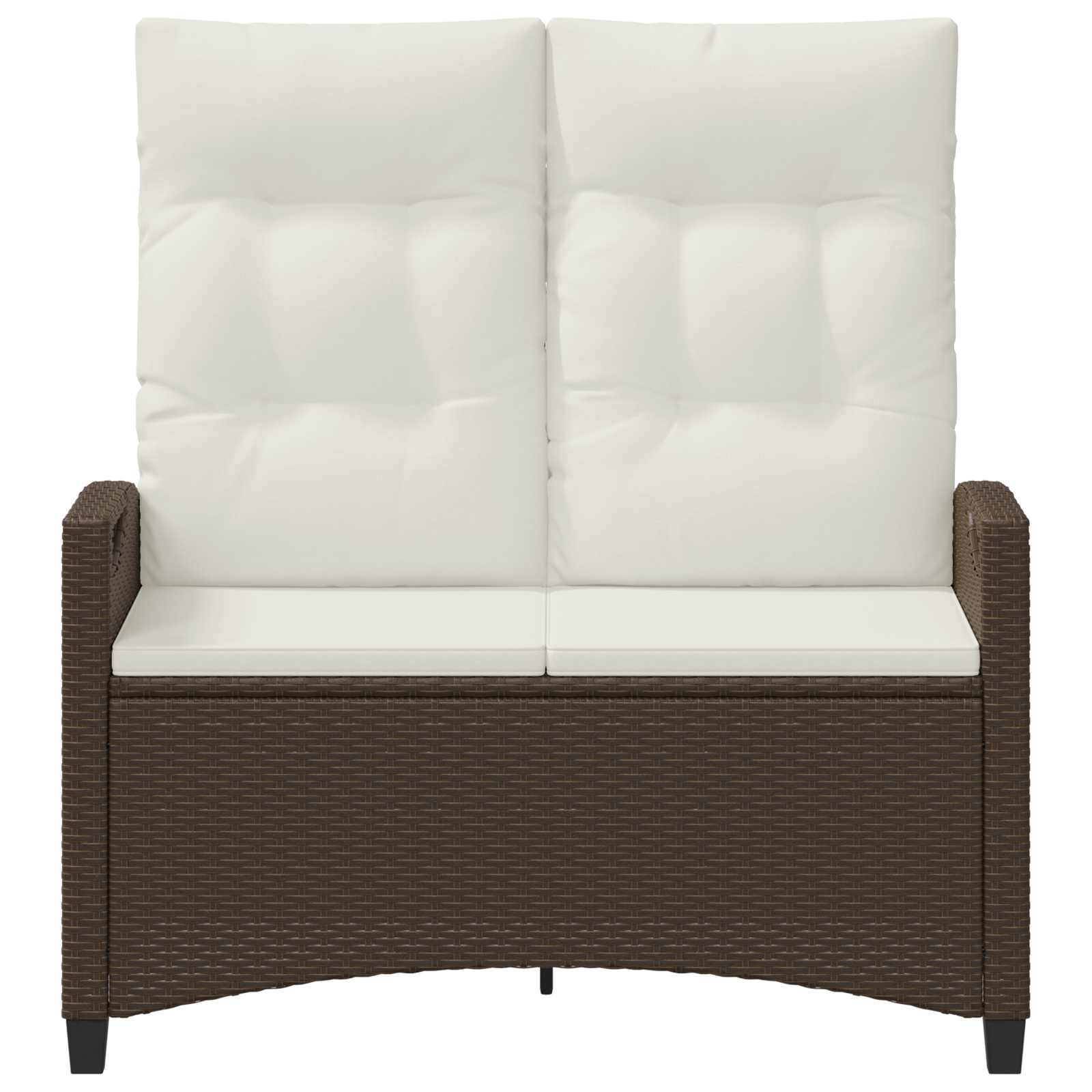 Gartenbank Schwarz 105 x 60 x 112 cm Stahl und Polyester
