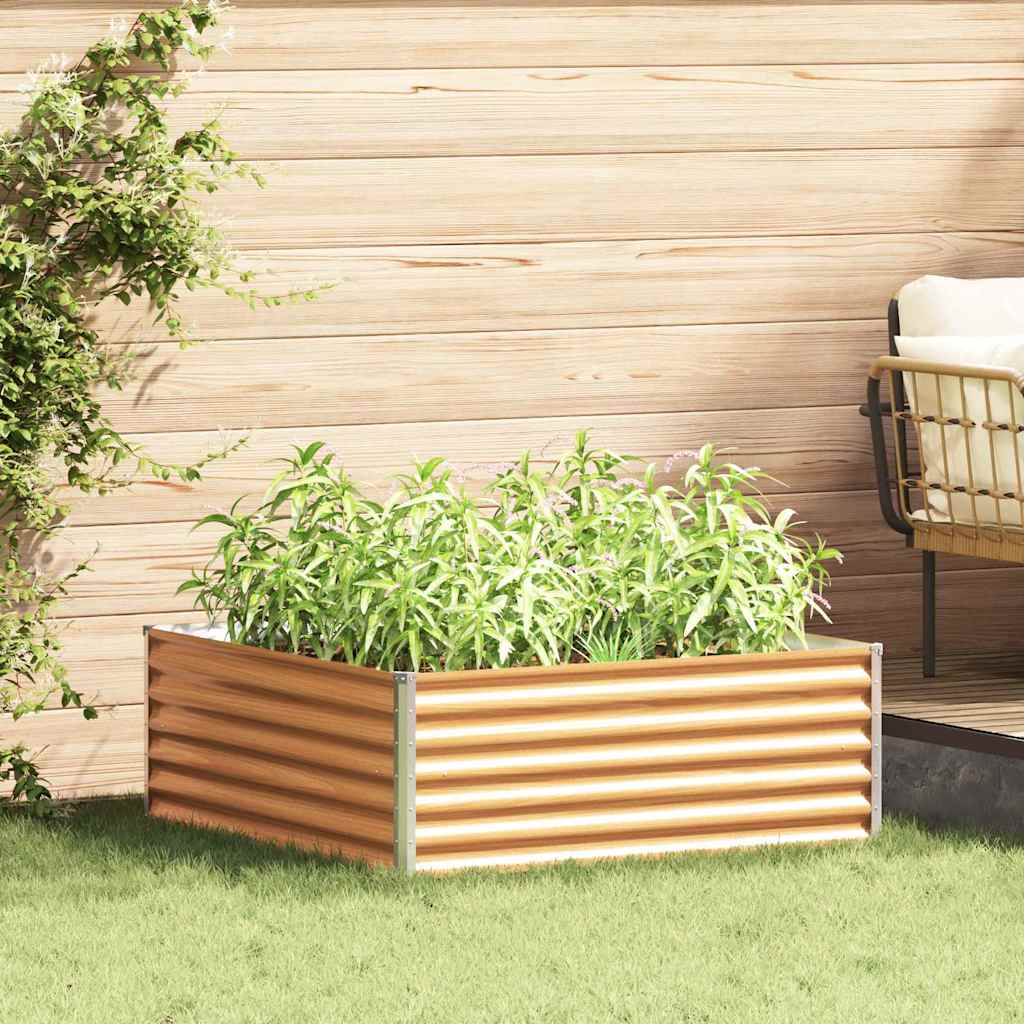 Garten-Hochbeet 100 x 50 x 36 cm Cortenstahl