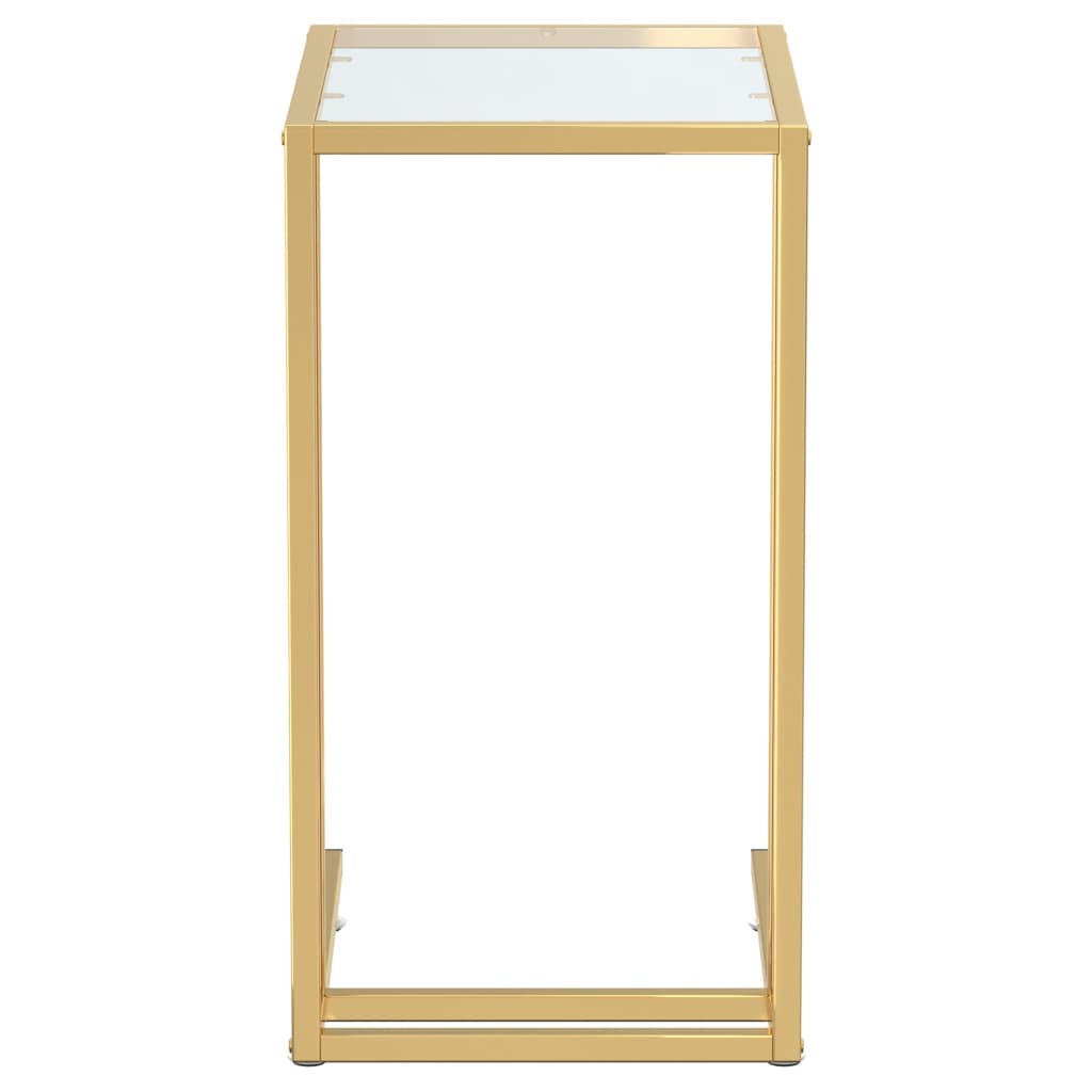 Computer-Beistelltisch Schwarz 50x35x65 cm Hartglas