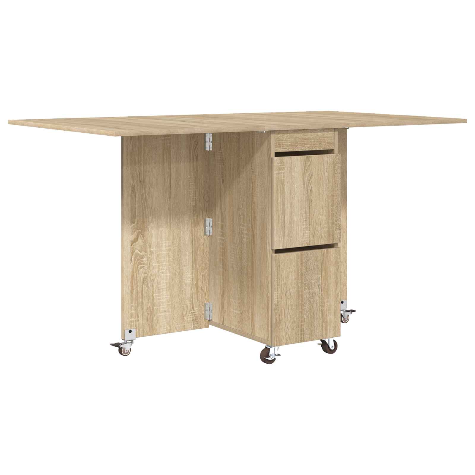 Esstisch 2 pcs 140 x 80 x 77 cm Holzwerkstoff Weiß Rechtwinklig
