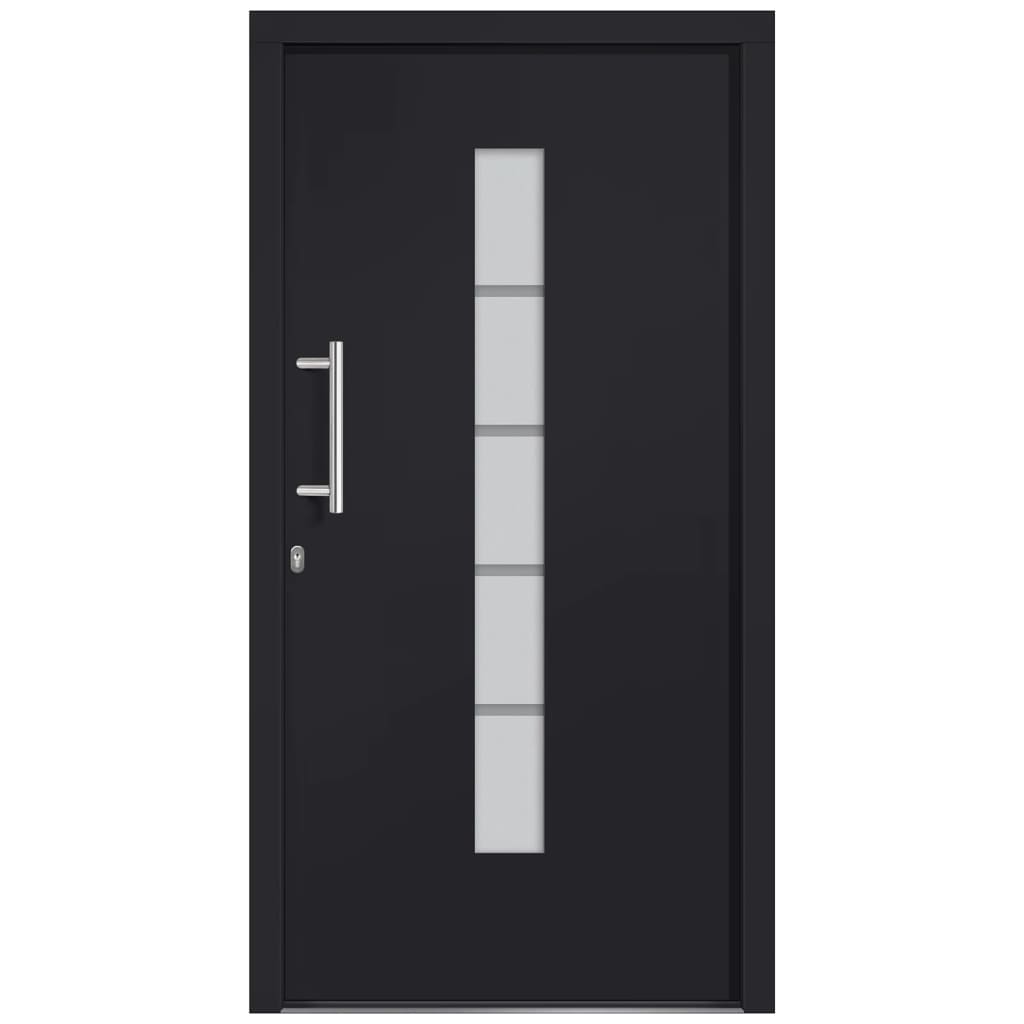 Haustür Aluminium und PVC Weiß 100x210 cm