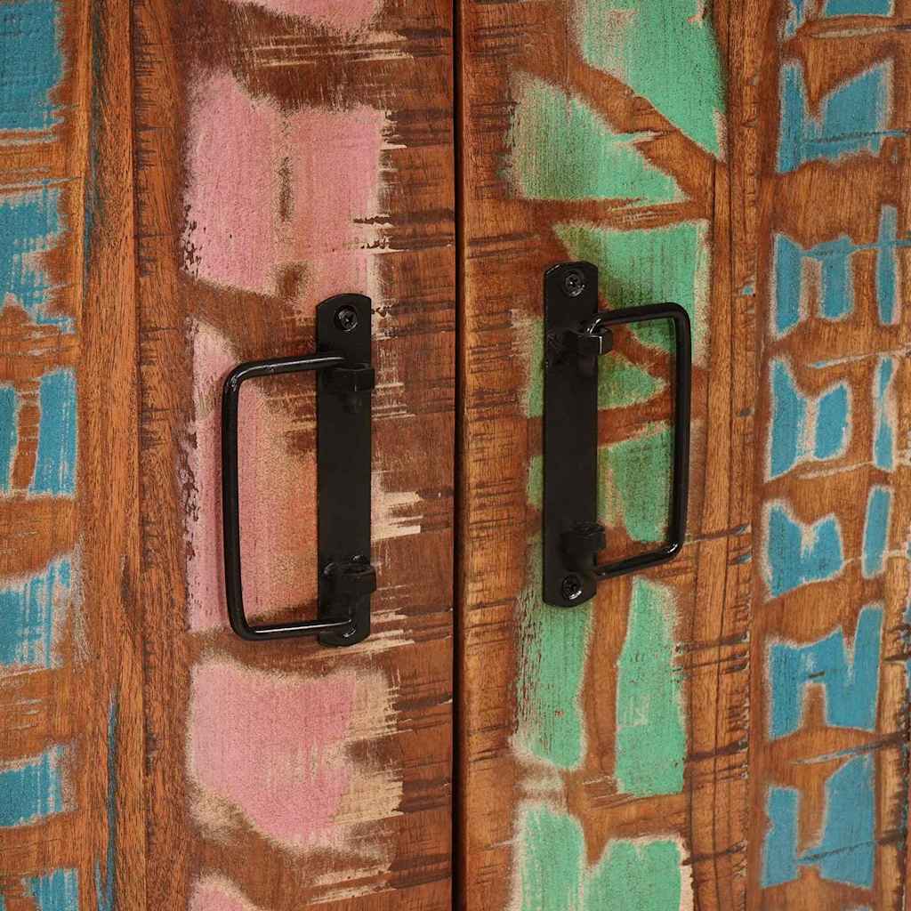 Nachttisch Braun 66 x 35 x 76 cm Massives, grobes Mangoholz
