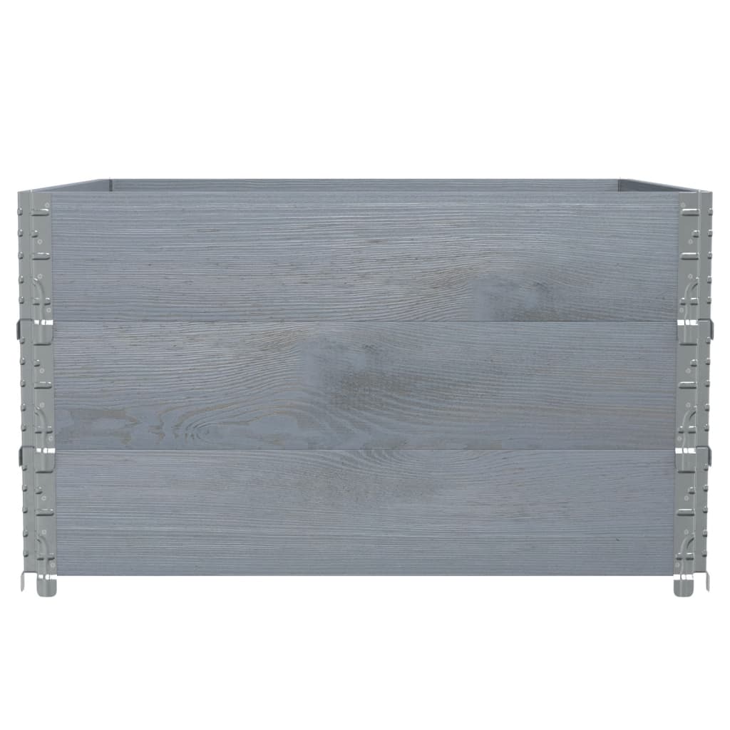 Pflanzkasten Grau 150x100 cm Massivholz Kiefer
