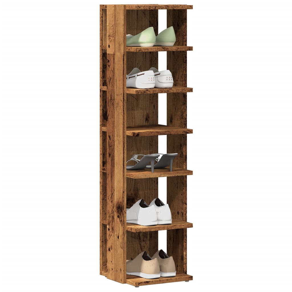 Schuhschrank Weiß 27,5x27x102 cm Holzwerkstoff