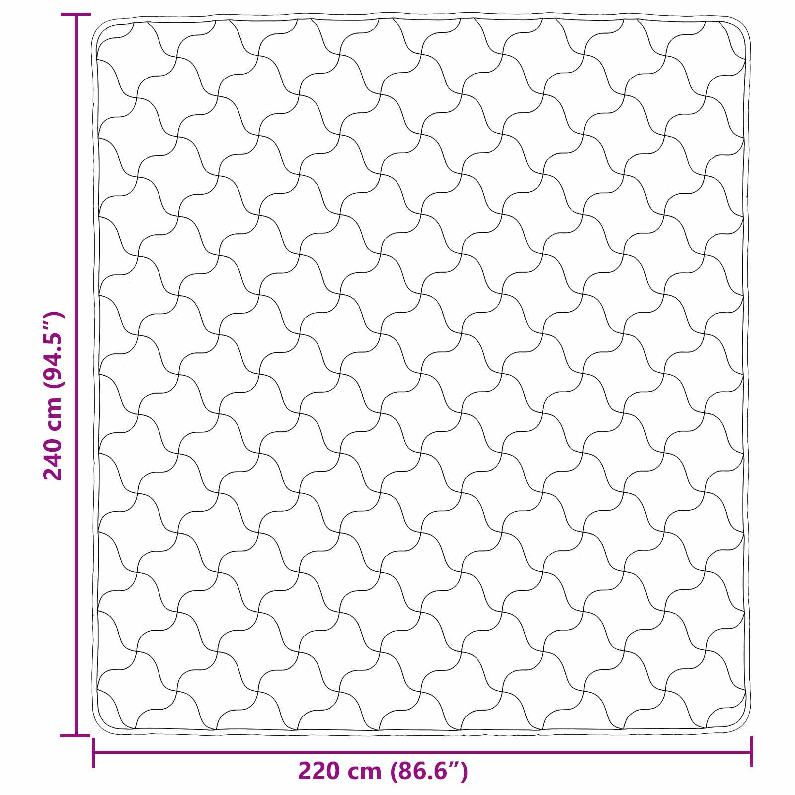 Sommerdecke Anthrazit 135 x 200 cm Mikrofaser und Teddy-Fleece