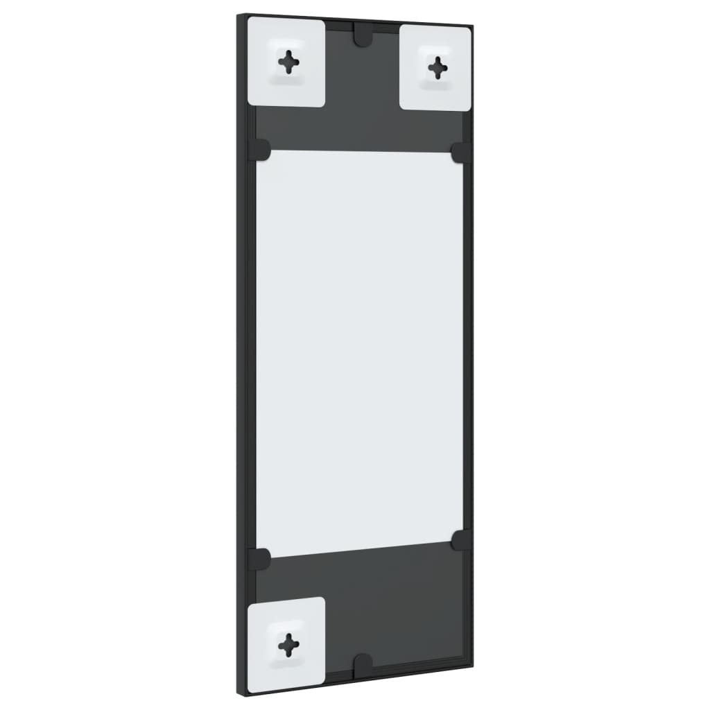 Wandspiegel Schwarz 60x40 cm Metall