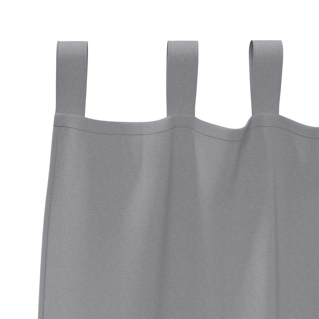 Verdunkelungs-Vorhänge mit Ringen 2 pcs Beige 140 x 140 cm