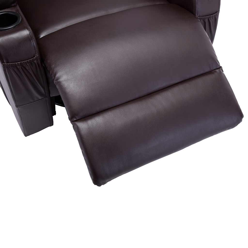 Massage-Schaukelsessel Schwarz Kunstleder