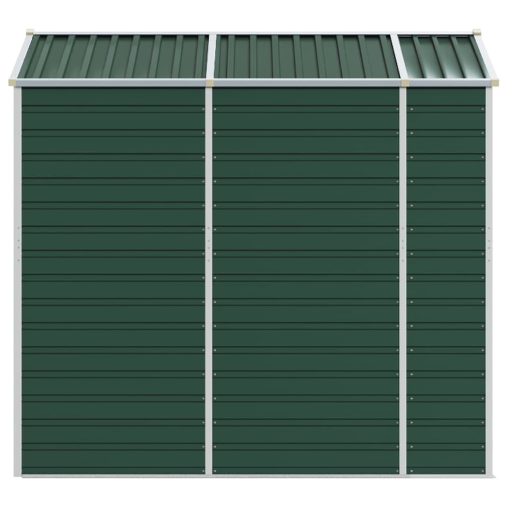 Gerätehaus Grün 191x130x198 cm Verzinkter Stahl