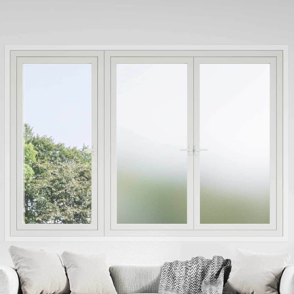Selbstklebende Fensterfolie Frostiges Grau 45 x 2000 cm PVC