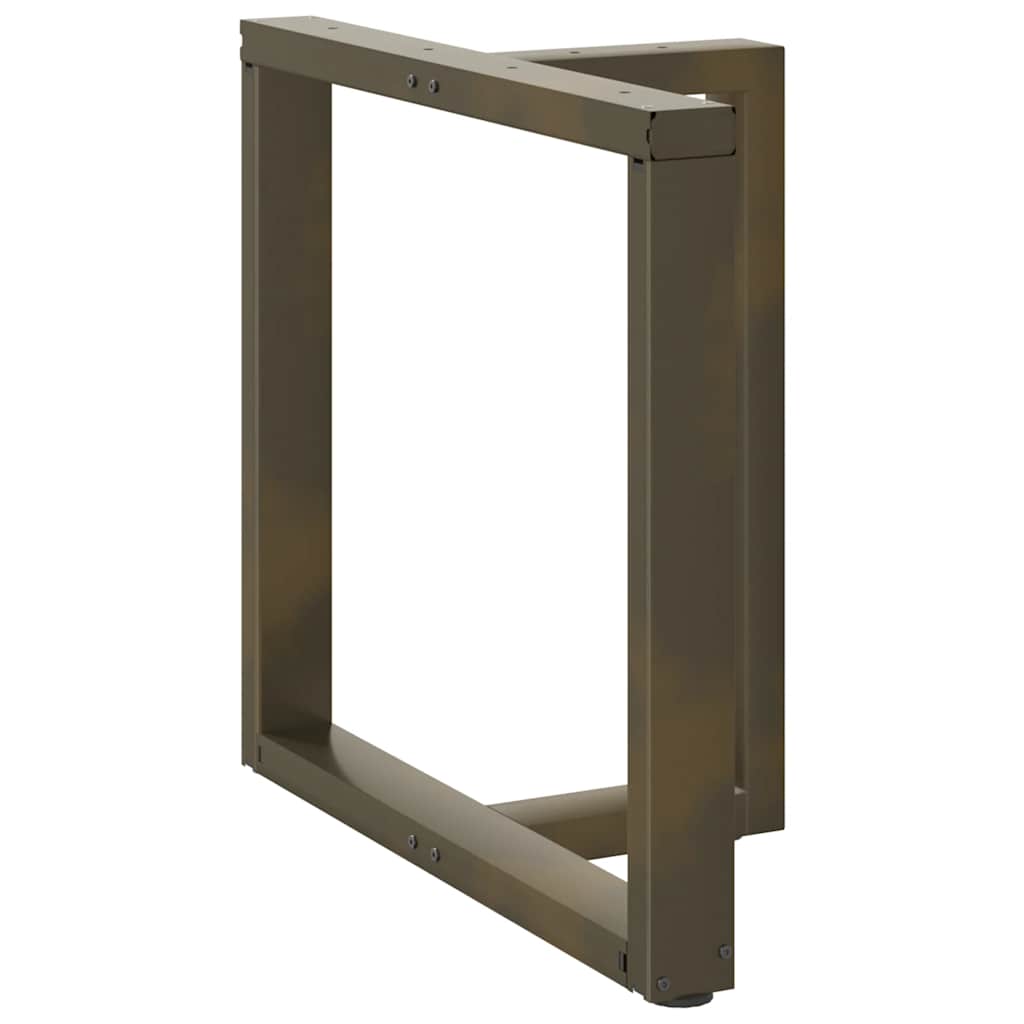 Couchtischbeine T-Form 2 Stk. Schwarz 30x25x(30-31) cm Stahl