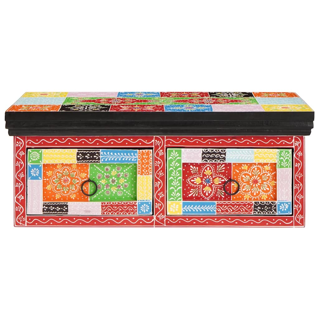 TV-Schränk Mehrfarbig 100 x 30 x 24 cm Massivholz Mango