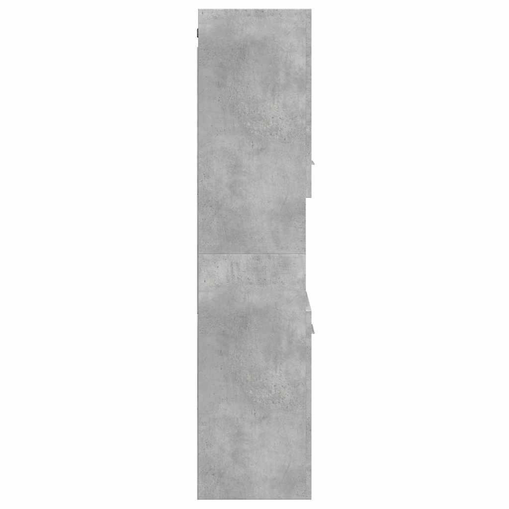 Badezimmerschrank Weiß 30x30x130 cm Holzwerkstoff