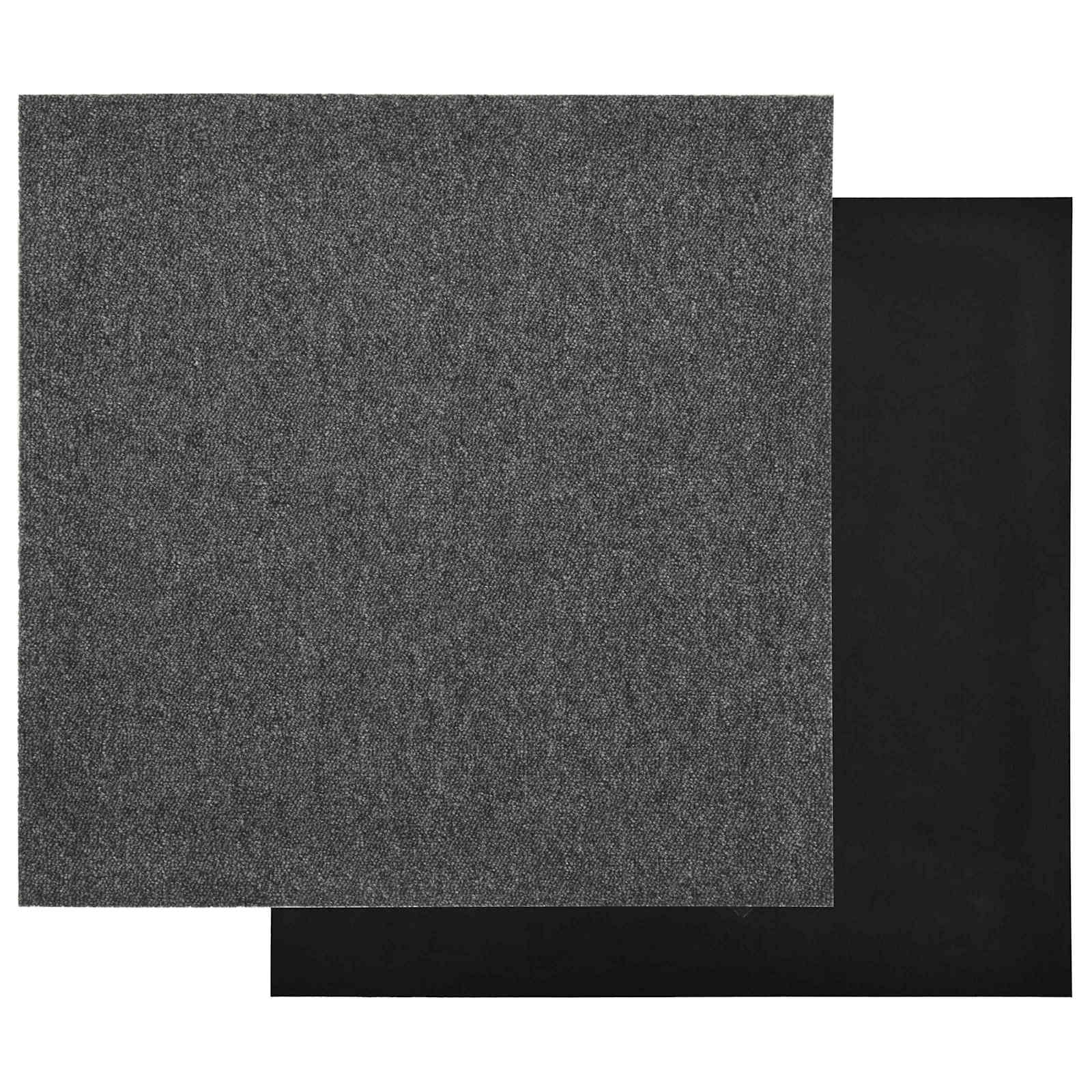 Teppich 20 pcs Gestreiftes Anthrazit 50 x 50 cm