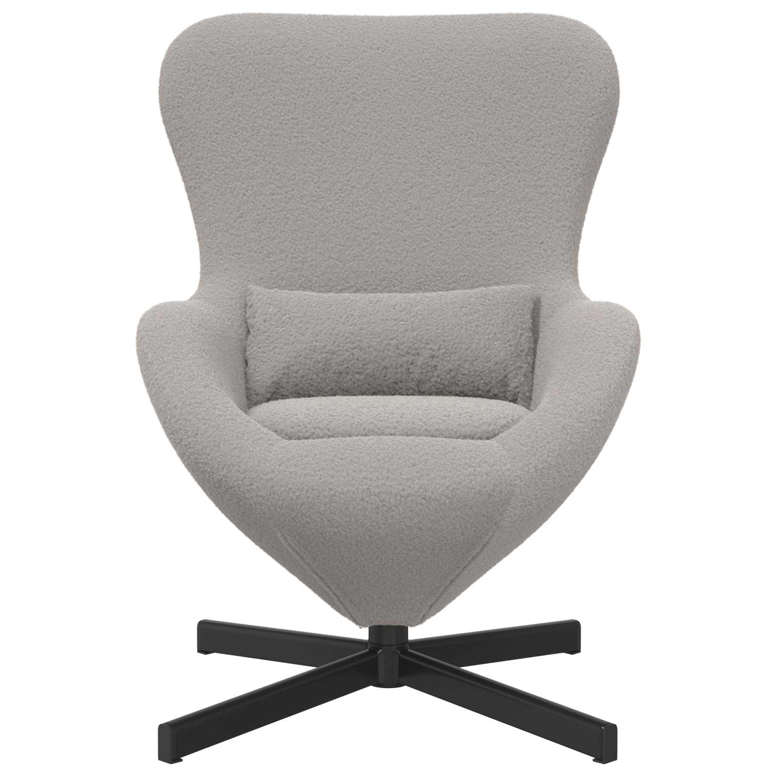 Eiersessel Hellgrau 63 x 73 x 90 cm Stoff