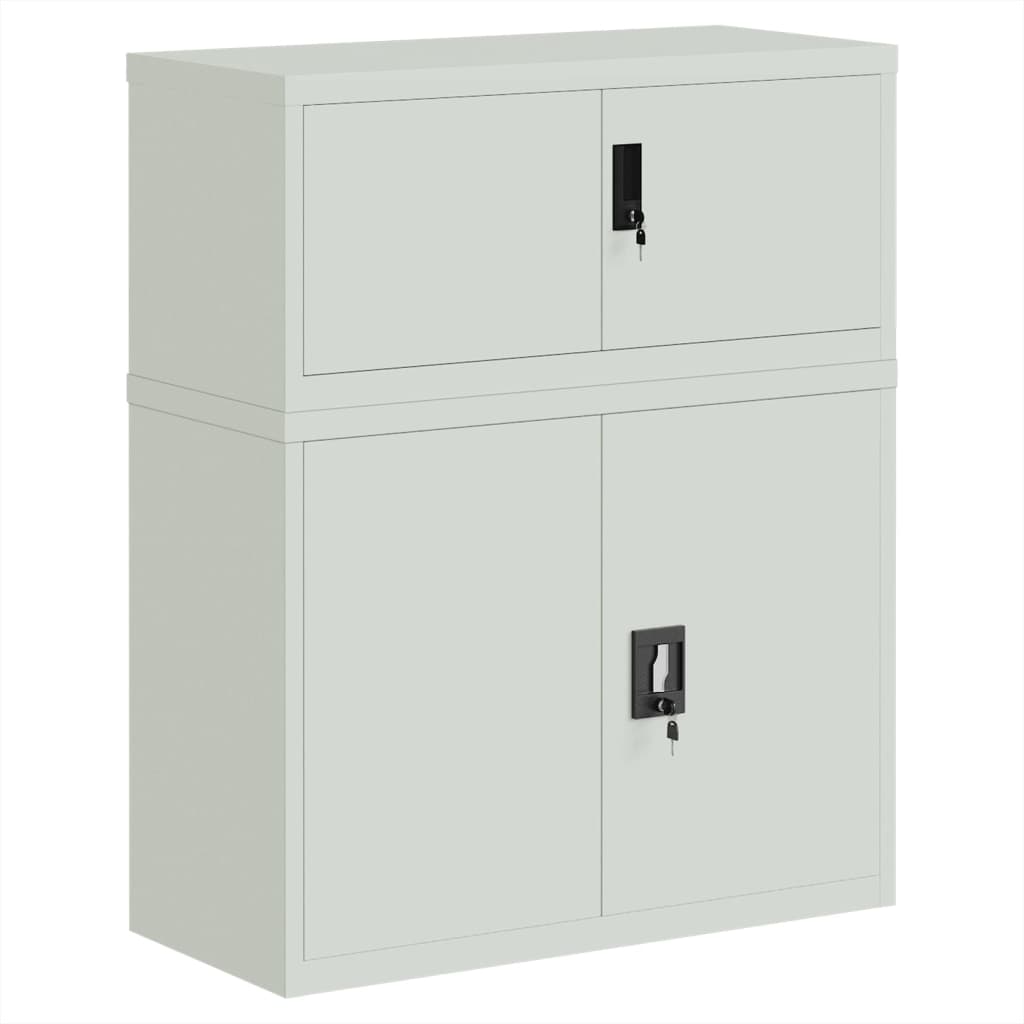 Aktenschrank Weiß 90x40x110 cm Stahl
