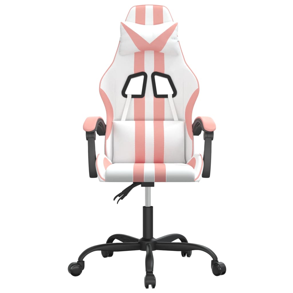 Gaming-Stuhl Drehbar Schwarz und Blau Kunstleder