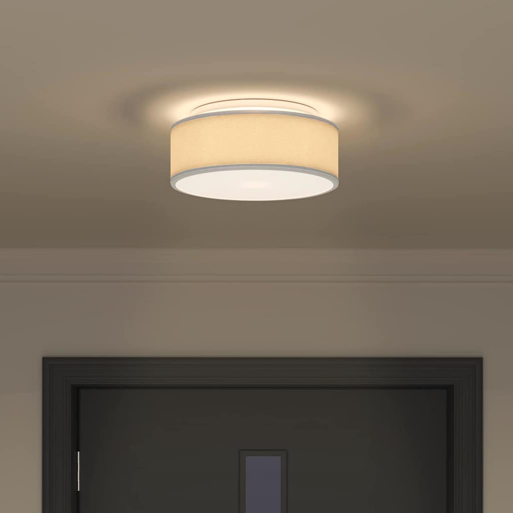 Deckenlampe mit Strahlern Schwarz 30 x 30 x 13,5 cm Stoff