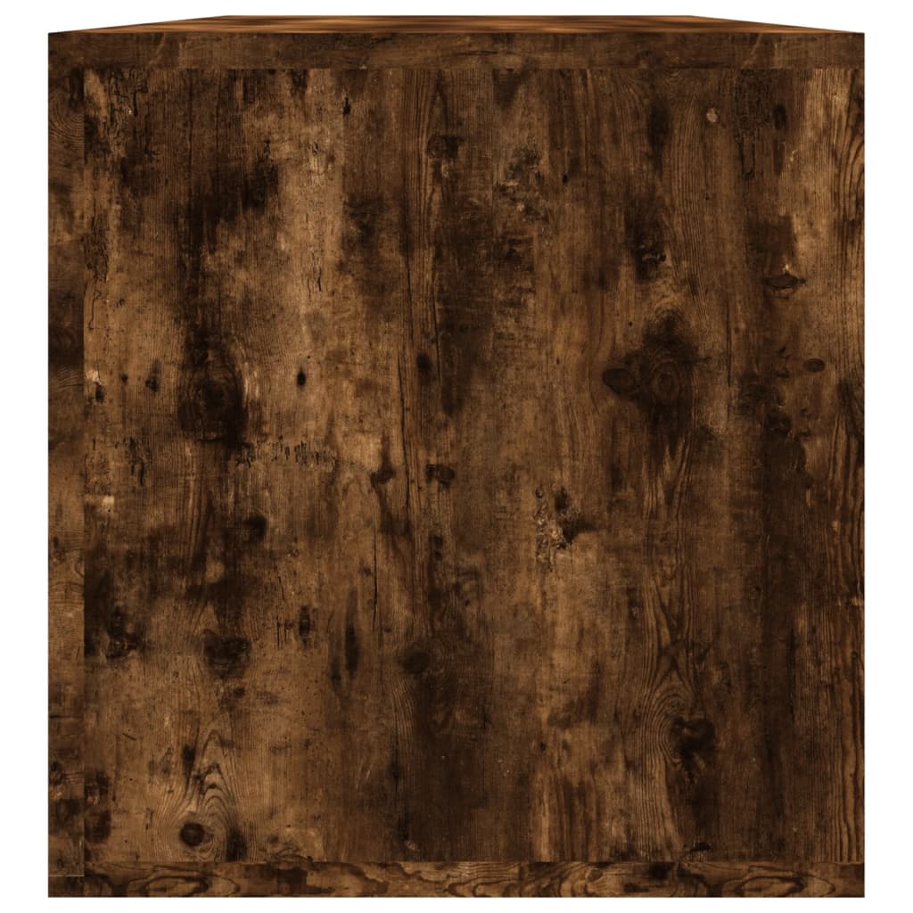 Schallplatten-Aufbewahrungsbox Weiß 71x34x36 cm Holzwerkstoff