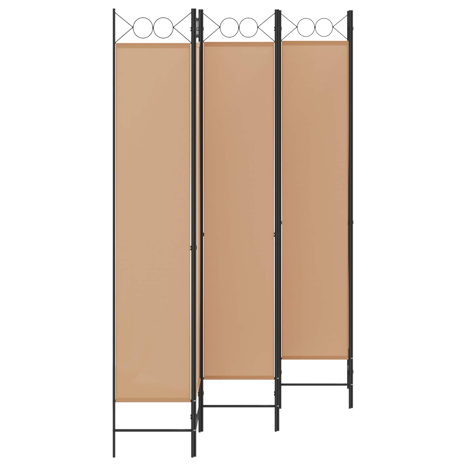3-teiliger Raumteiler Beige 120 x 200 cm Stoff