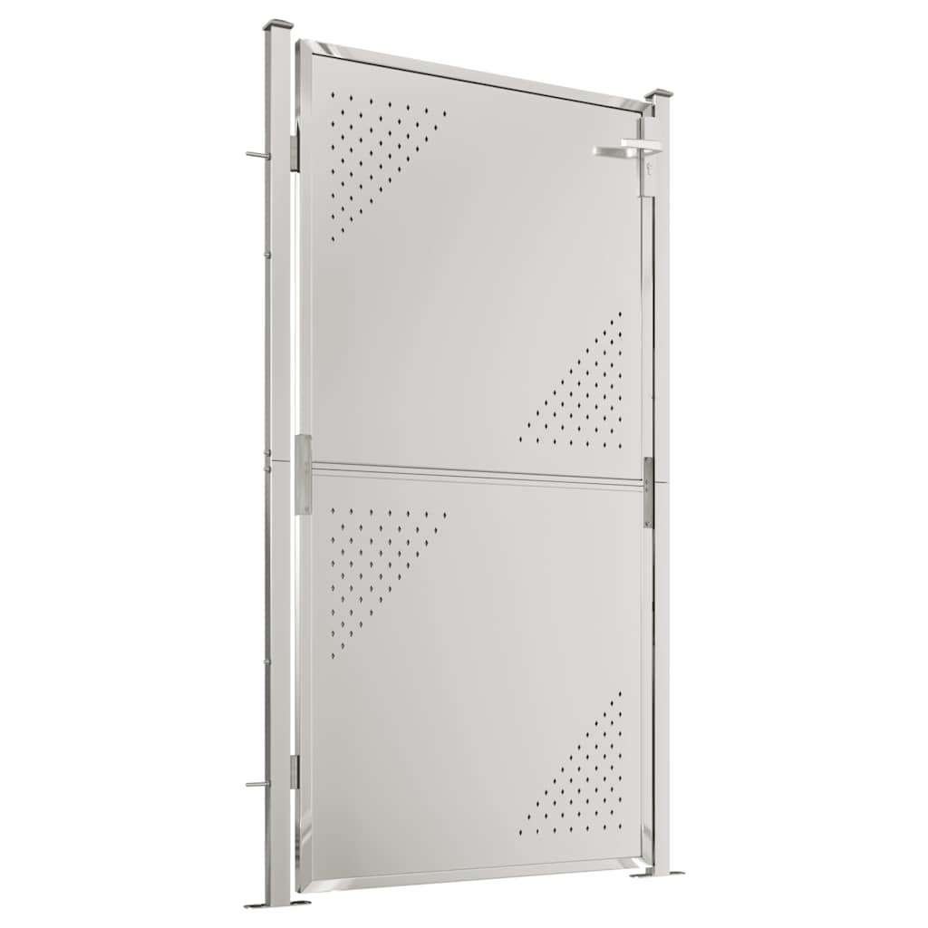Gartentor 100 x 95 cm Edelstahl