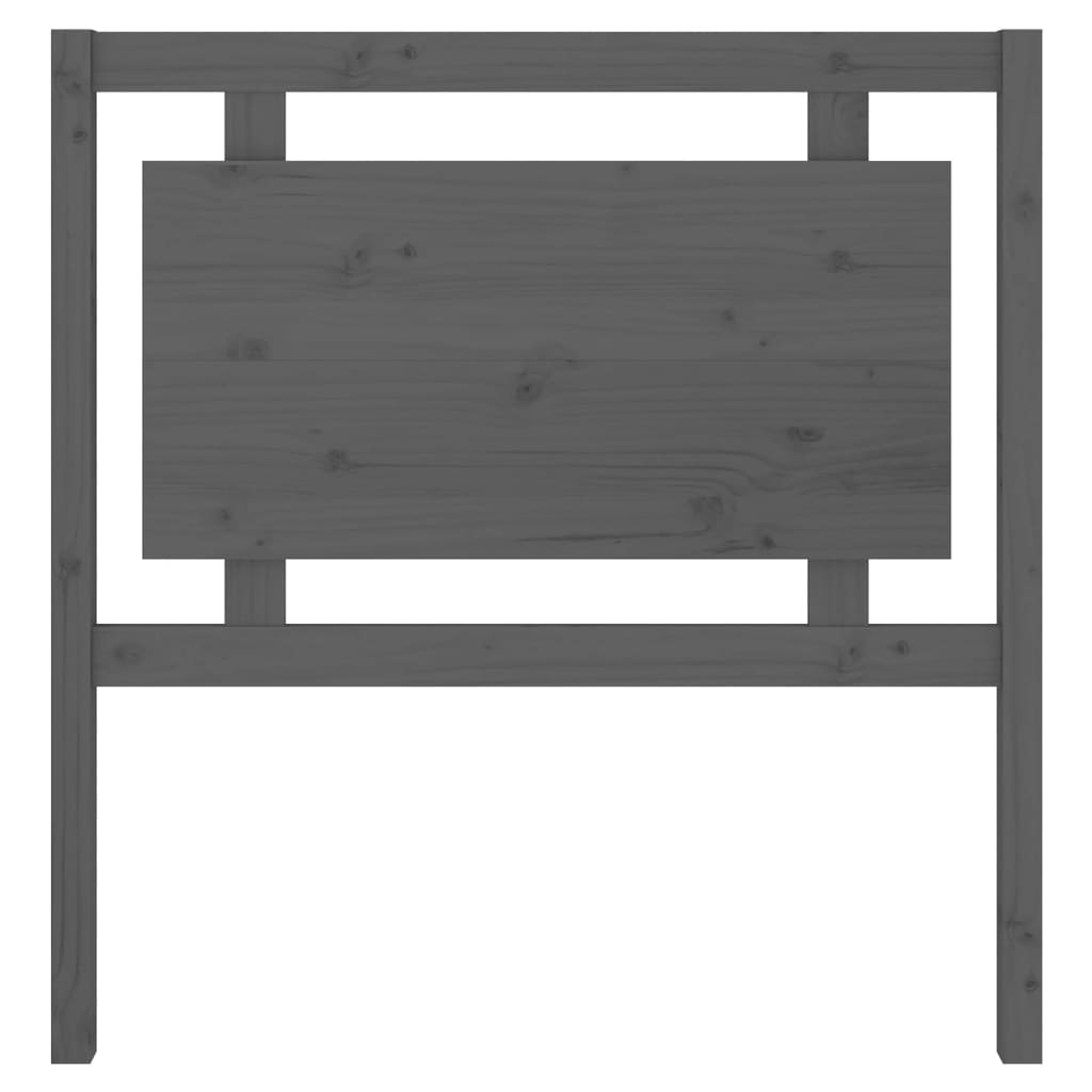 Kopfteil Grau 80,5x4x100 cm Massivholz Kiefer