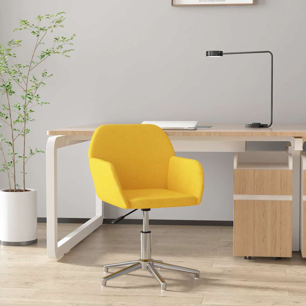 Bürostuhl Drehbar Creme Stoff