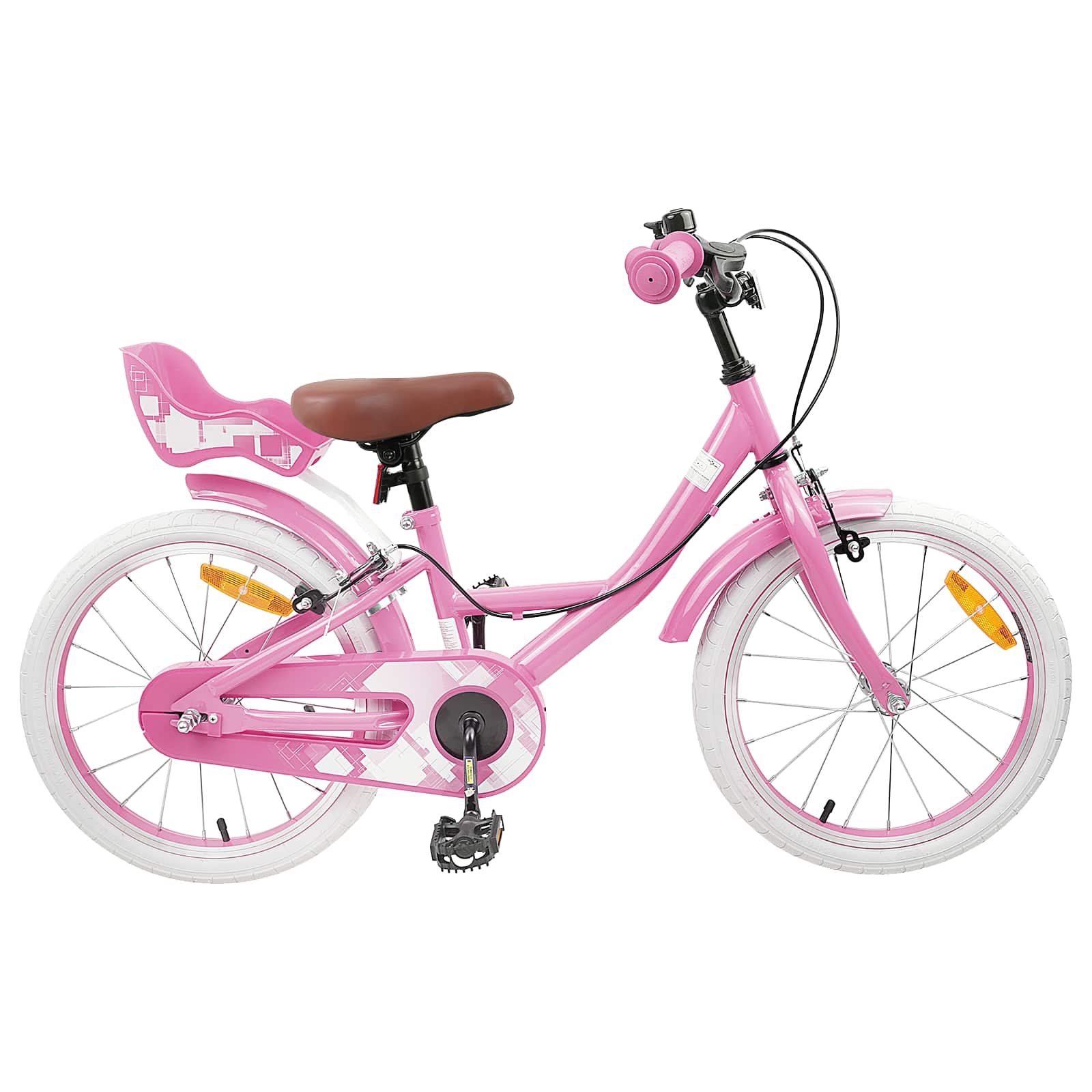 Kinderfahrrad 12 Zoll für 2-4 Jahre alt Hellrosa