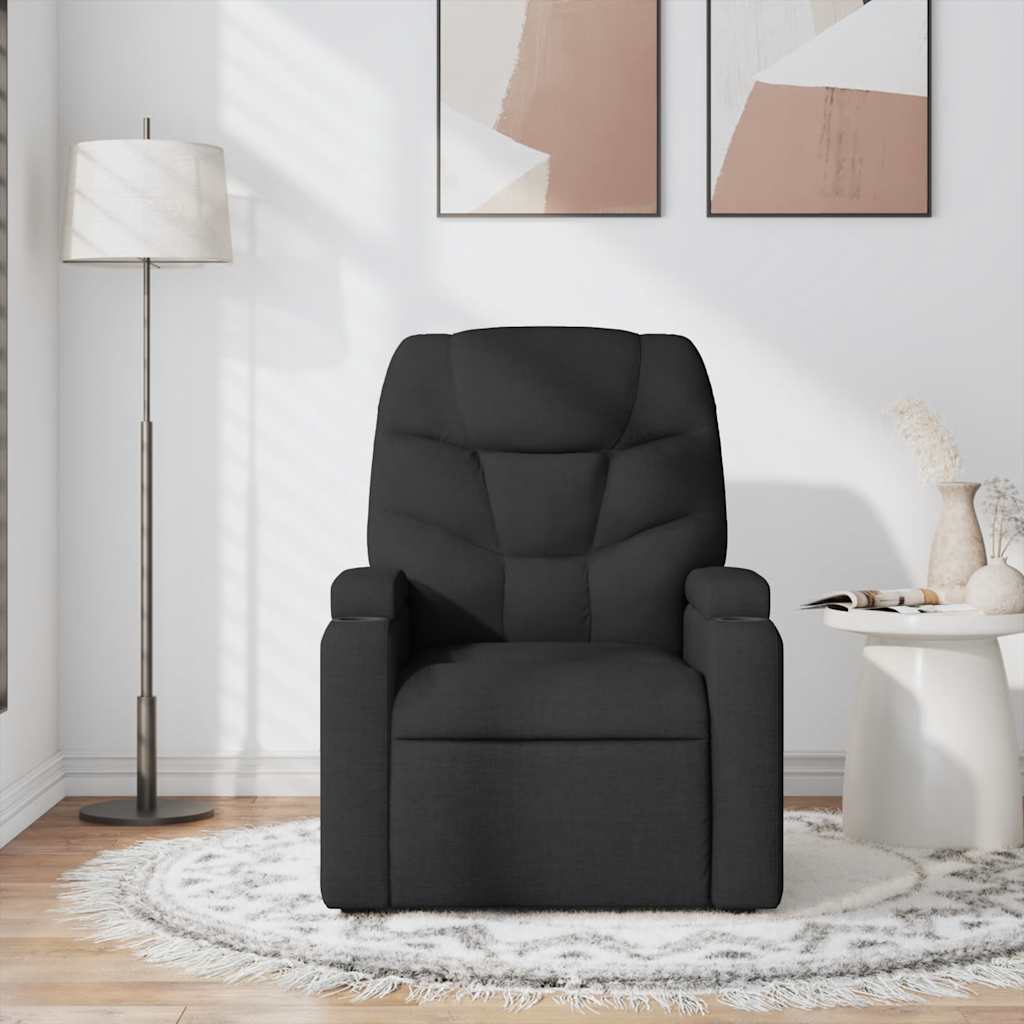 Relaxsessel Elektrisch Dunkelgrau Stoff