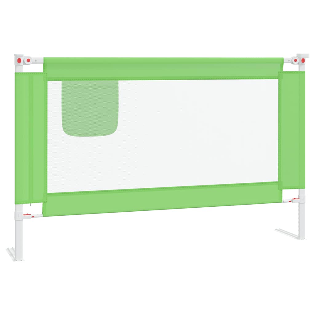 Kleinkind-Bettschutzgitter Grün 90x25 cm Stoff