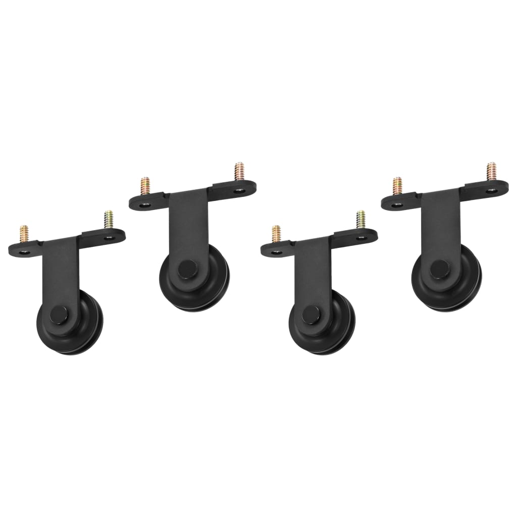 Schiebetürbeschlag-Set SKIEN 183 cm Stahl Schwarz