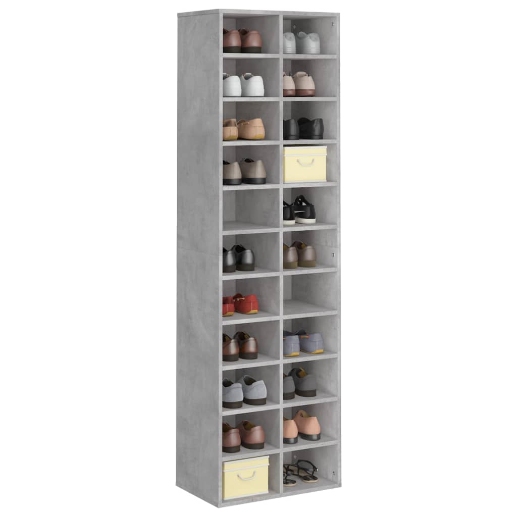 Schuhschrank Weiß 54x34x183 cm Holzwerkstoff