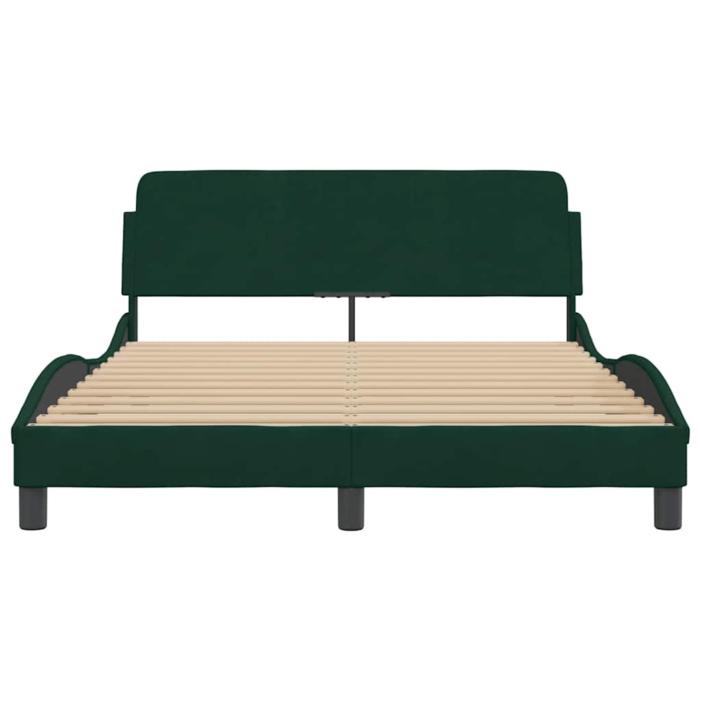 Bettgestell "Dover" Hellgrau 80x200 cm Samt