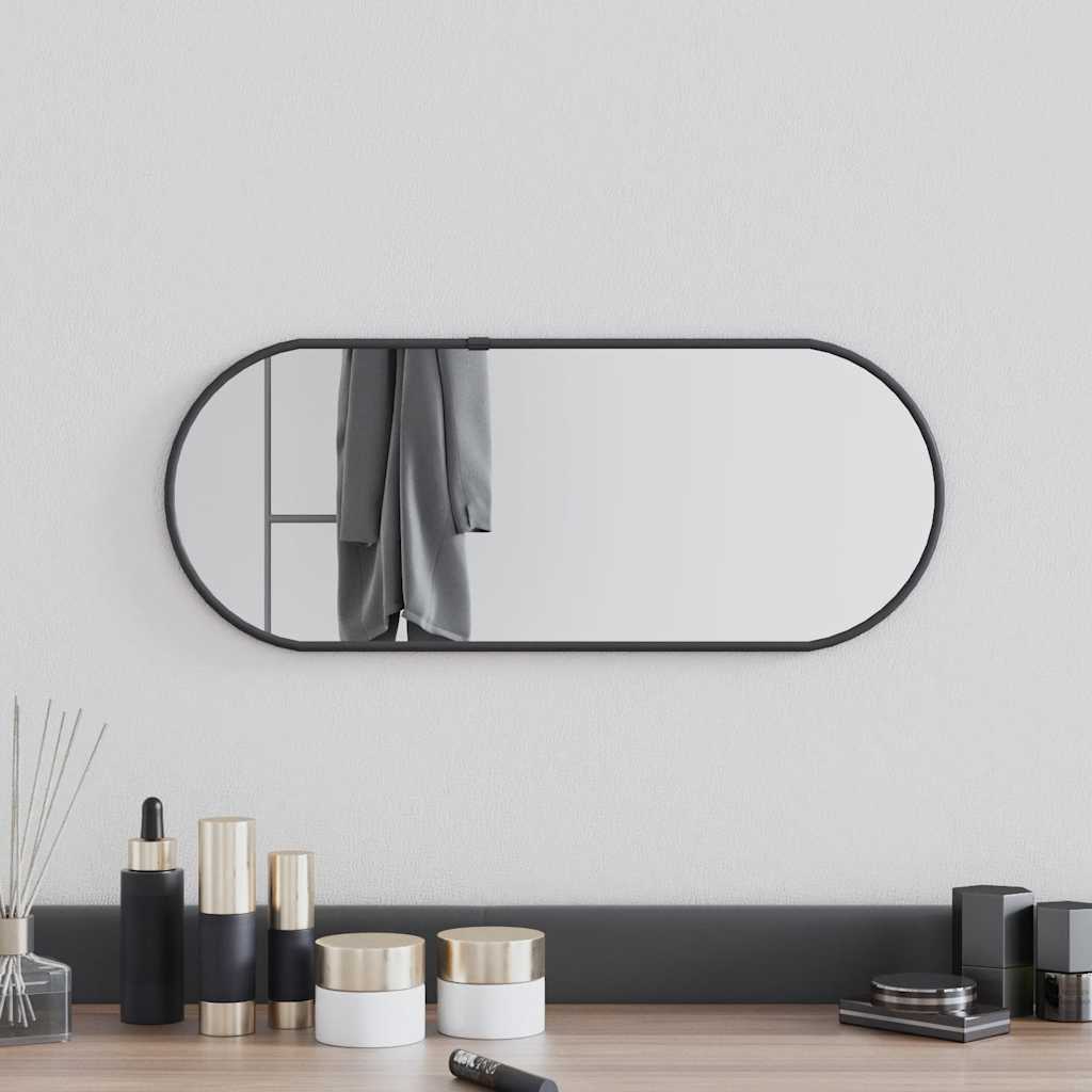 Wandspiegel Silbern 50x20 cm Oval